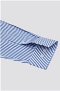  Regular Fit Cutaway Blue Stripe Formal Shirt