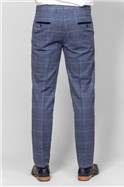  Drake Navy Check Trouser