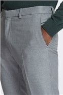  Grey Marl Stretch Trousers