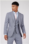  Carson Blue Berry Overcheck Three Piece Suit