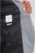  Reid Grey with Berry Overcheck Three Piece Suit