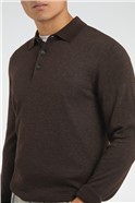  Long Sleeve Knitted Polo