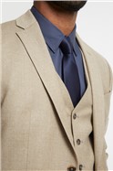  Taupe Brushed Flannel Waistcoat