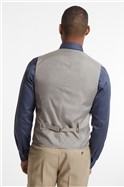  Taupe Brushed Flannel Waistcoat
