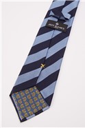  Navy and Blue Stripe Tie