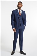  Blue Tonal Berry Check Suit