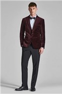  Slim Fit Velvet Jacket