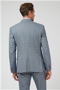 Slim Fit Blue Puppytooth Waistcoat