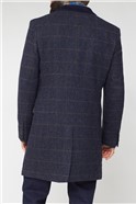 Navy Shetland Coat