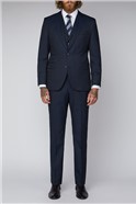  Slim Fit Navy Twill Suit Jacket