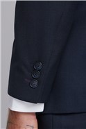  Tailored Fit Navy Twill Waistcoat