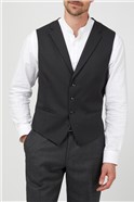  Tailored Fit Charcoal Waistcoat