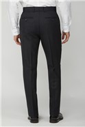  Tailored Fit Charcoal Birdseye Suit Trousers