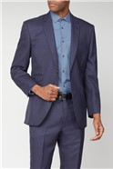  Esteem Blue Sharkskin Suit Jacket