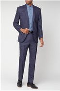  Esteem Blue Sharkskin Suit Jacket