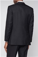  Esteem Charcoal Sharkskin Suit Jacket