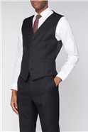  Esteem Charcoal Sharkskin Waistcoat