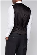  Esteem Charcoal Sharkskin Waistcoat