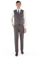  Slim Fit Grey Tonic Waistcoat