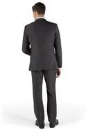  Black Micro Design Slim Fit Suit Waistcoat