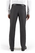  Slim Fit Black Micro Design Suit Trousers