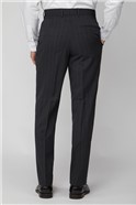  Charcoal Red Stripe Trousers