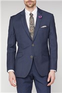 Navy Linen Blend Jacket