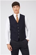 Scott By The Label Navy Texture Waistcoat