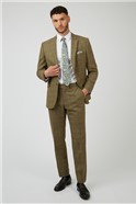  Tailored Fit Grey Heritage Windowpane Jacket