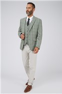  Sage Green Tweed Check Jacket