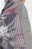  Skinny Fit Grey Pick & Pick Suit Jacket