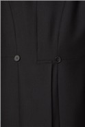 Black Herringbone Wool Tailcoat
