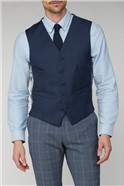  Ink Blue Sharkskin Waistcoat