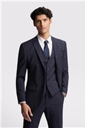  Slim Fit Navy Panama Suit Trousers