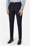  Skinny Fit Navy Panama Suit Trousers