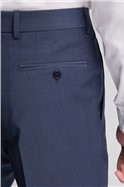  Slim Fit Blue Panama Waistcoat