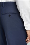  Slim Fit Blue Panama Suit Trousers