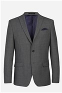  Slim Fit Grey Blue Textured Suit