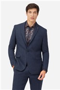  Slim Fit Teal Tweed Jacket