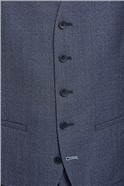  Slim Fit Navy Scratch Waistcoat