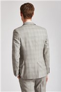  Slim Fit Champagne Tonal Check Waistcoat