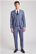  Slim Fit Pale Blue Waistcoat