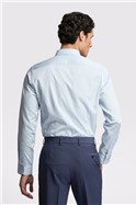  Slim Fit Light Blue Sateen Shirt