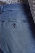  Light Blue Skinny Pick and Pick Trousers