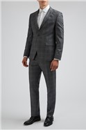  Blue Prince of Wales Check Slim Fit Trousers