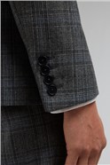  Blue Prince of Wales Check Slim Fit Trousers