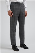  Blue Prince of Wales Check Slim Fit Trousers
