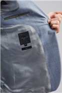  Dusty Blue Light Flannel Slim Fit Suit