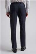  Navy Puppytooth Slim Fit Trousers
