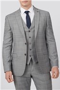  Grey Prince of Wales Check Slim Trouser